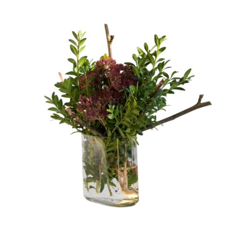 Serien Blumenvasengestaltung im Jahreswechsel