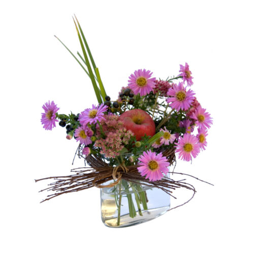 Serien Blumenvasengestaltung im Jahreswechsel