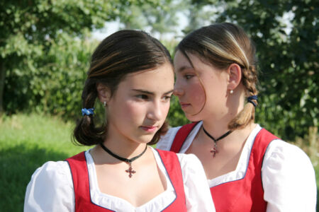 Zwei Freundinnen Beste Freundinnen Teenager Romantik