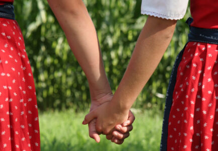 Zwei Freundinnen Beste Freundinnen Teenager Romantik