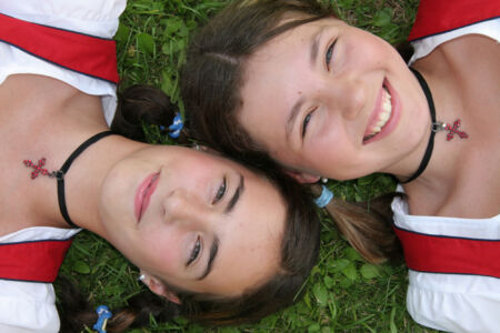 Zwei Freundinnen Beste Freundinnen Teenager Romantik