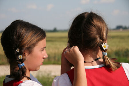 Zwei Freundinnen Beste Freundinnen Teenager Romantik