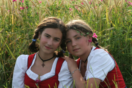 Zwei Freundinnen Beste Freundinnen Teenager Romantik