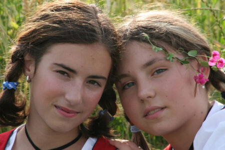 Zwei Freundinnen Beste Freundinnen Teenager Romantik